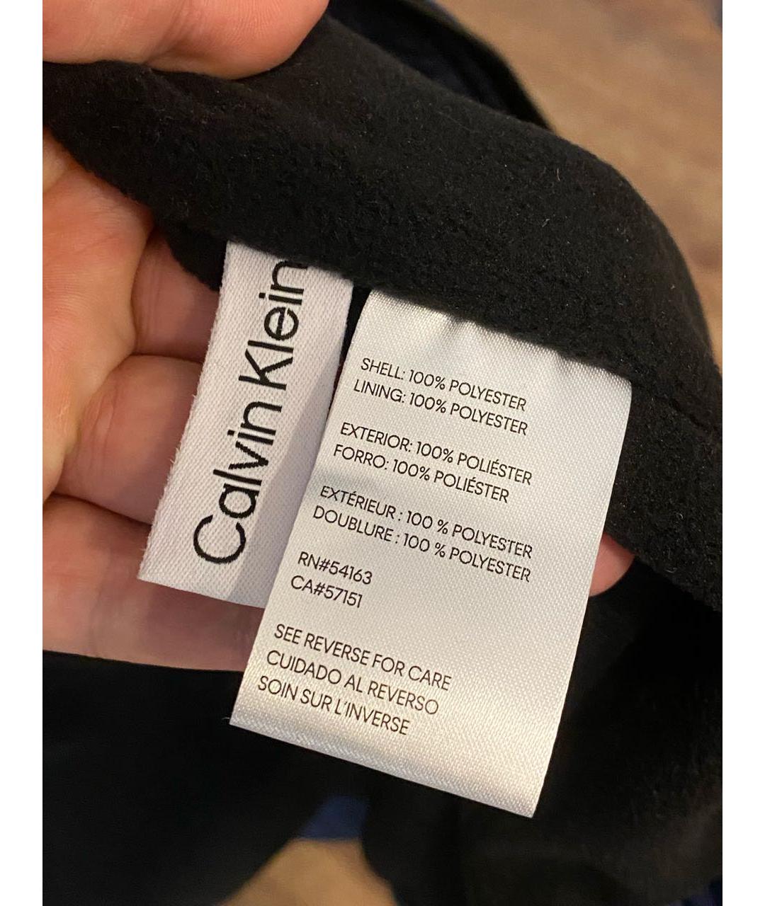 CALVIN KLEIN Темно-синяя полиэстеровая куртка, фото 7