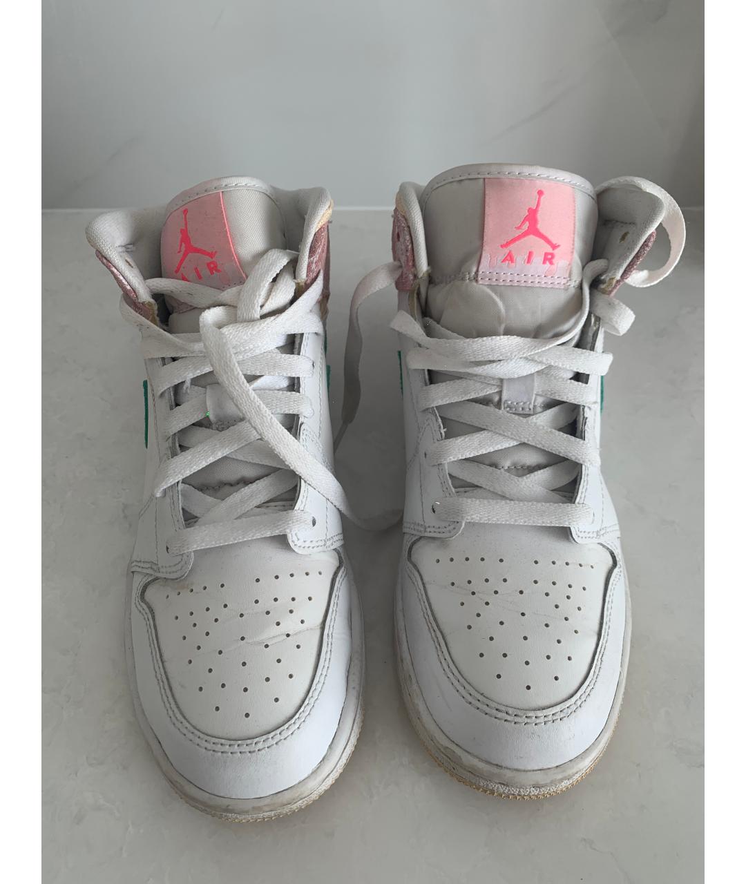 NIKE Белые кожаные кроссовки, фото 2