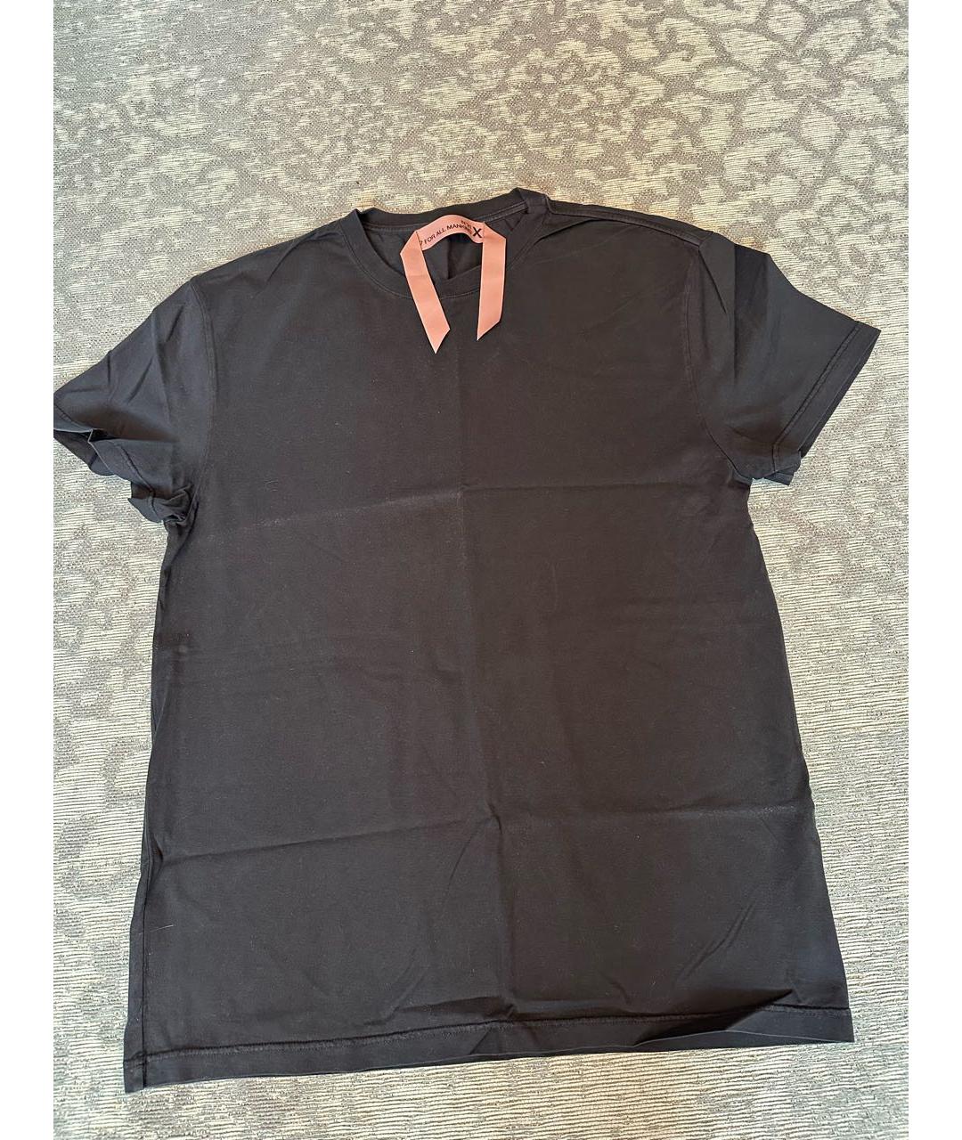 7 FOR ALL MANKIND Антрацитовая хлопковая футболка, фото 6