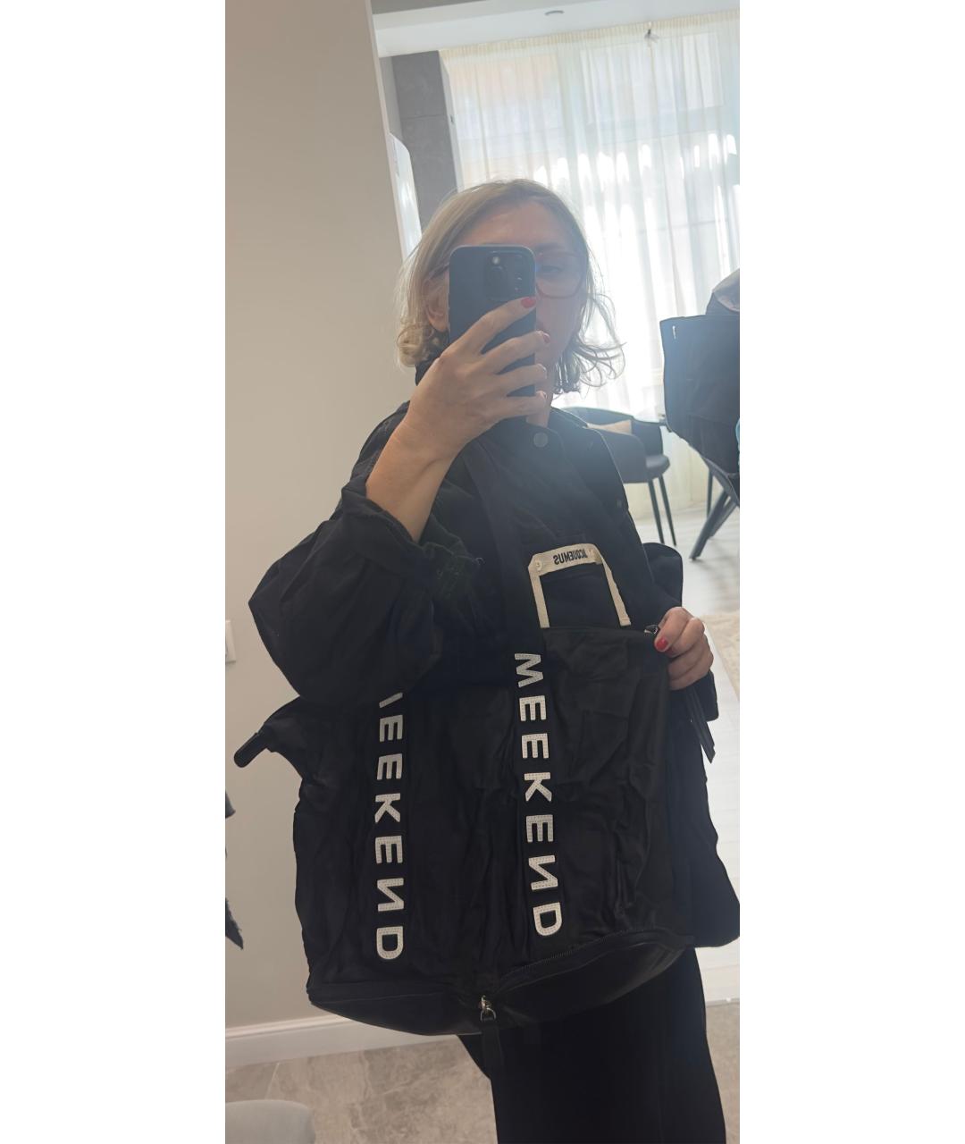 WEEKEND MAX MARA Черная дорожная/спортивная сумка, фото 8