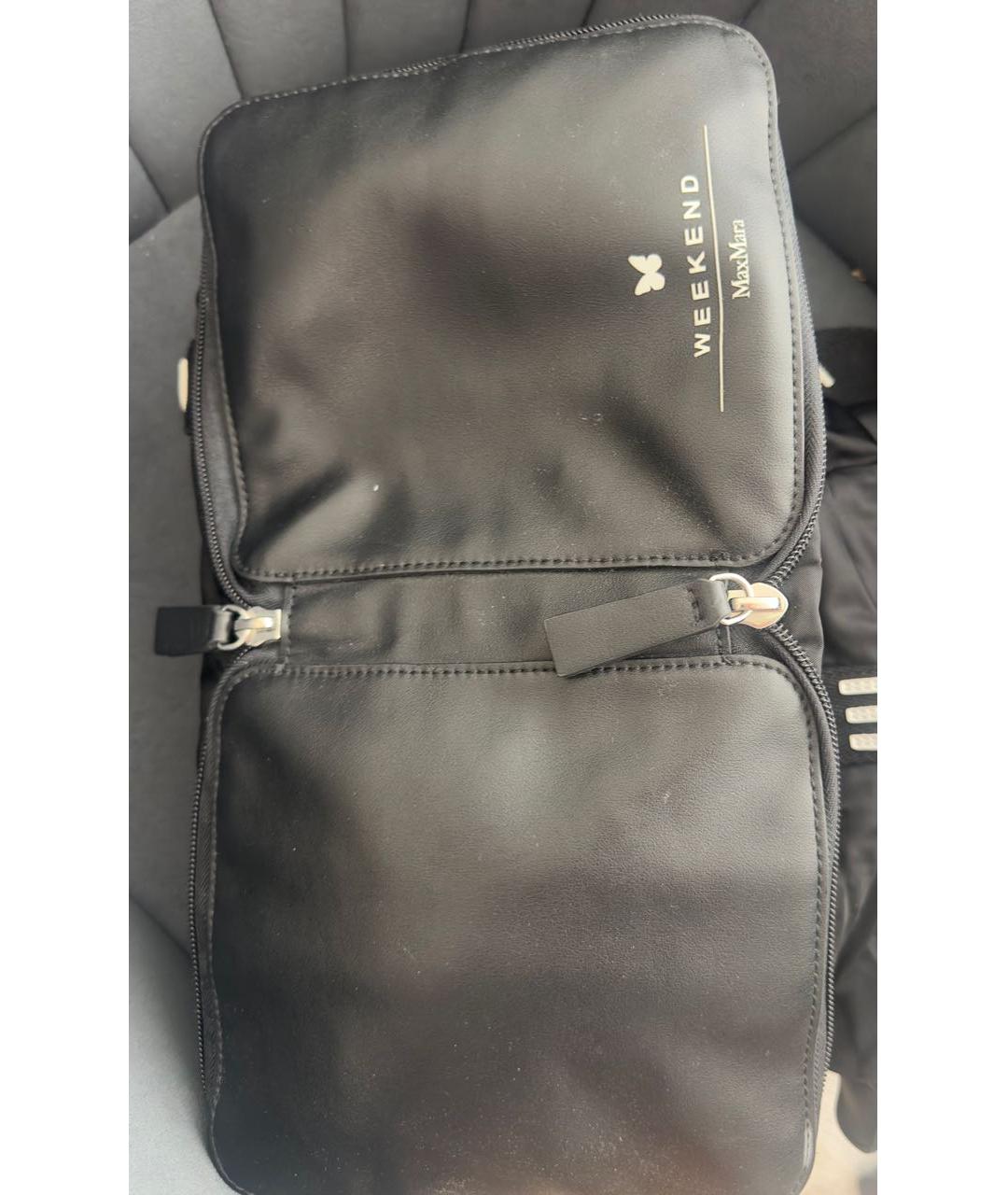 WEEKEND MAX MARA Черная дорожная/спортивная сумка, фото 3