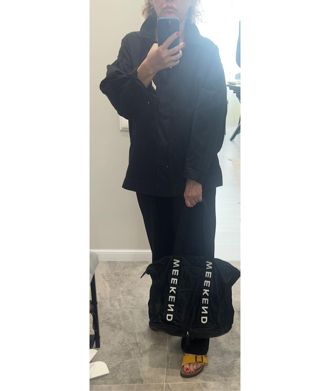 WEEKEND MAX MARA Черная дорожная/спортивная сумка, фото 7