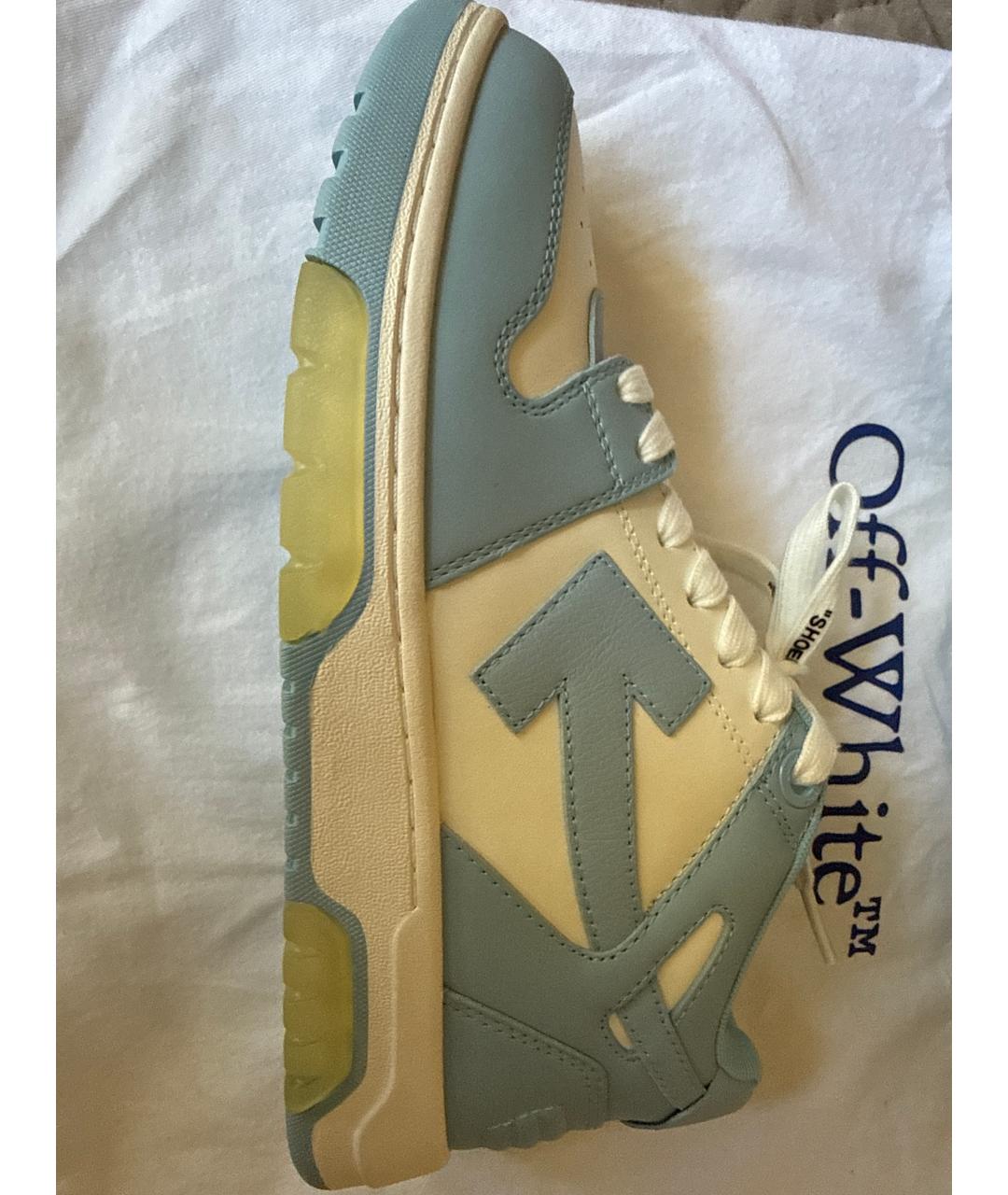 OFF-WHITE Мульти кожаные кроссовки, фото 4