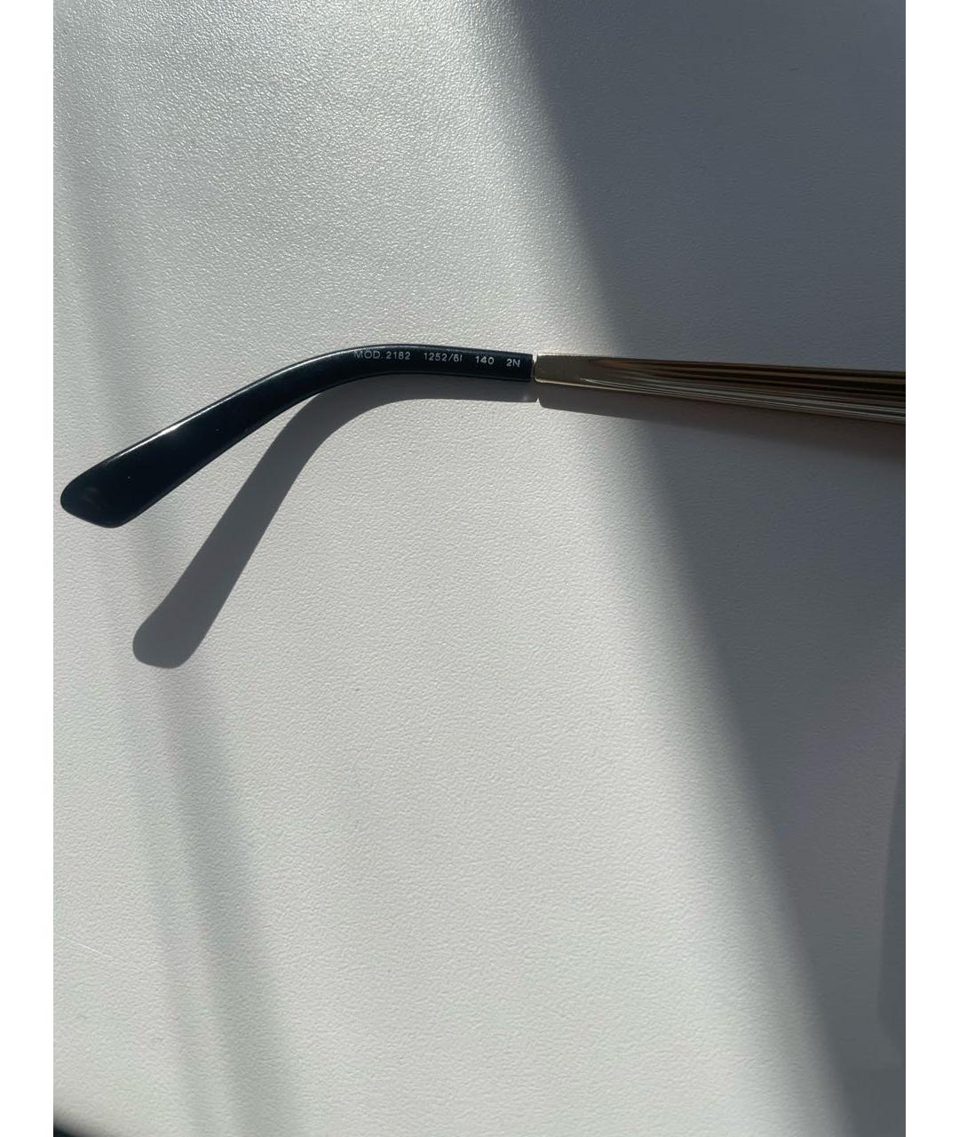 VERSACE Золотые металлические солнцезащитные очки, фото 7