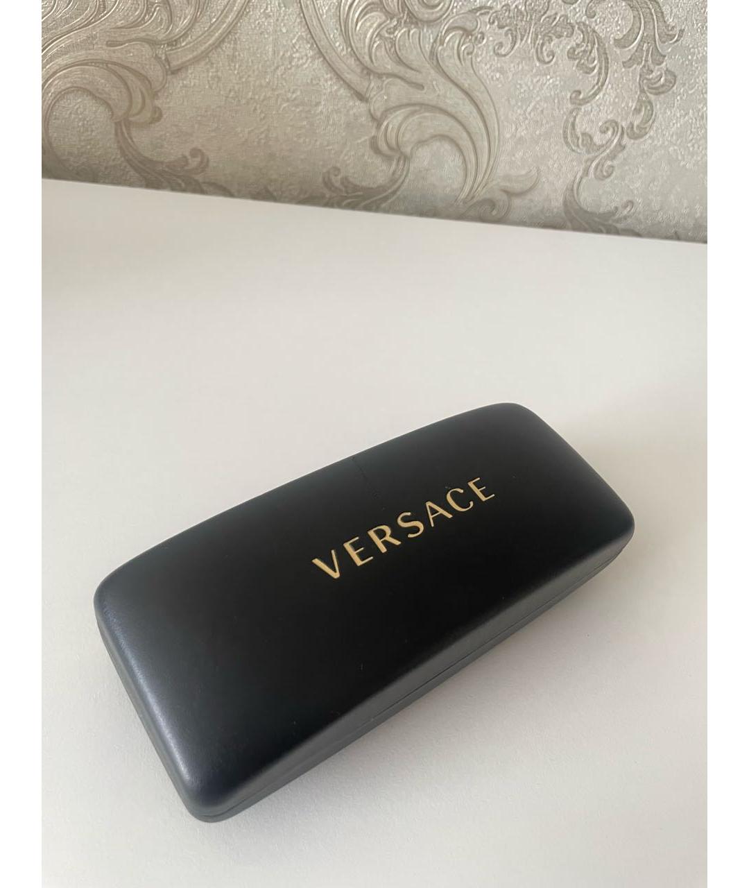 VERSACE Золотые металлические солнцезащитные очки, фото 4