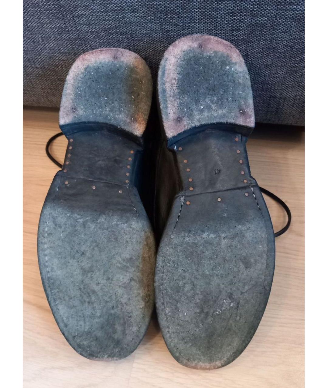 GUIDI Черные кожаные высокие ботинки, фото 4