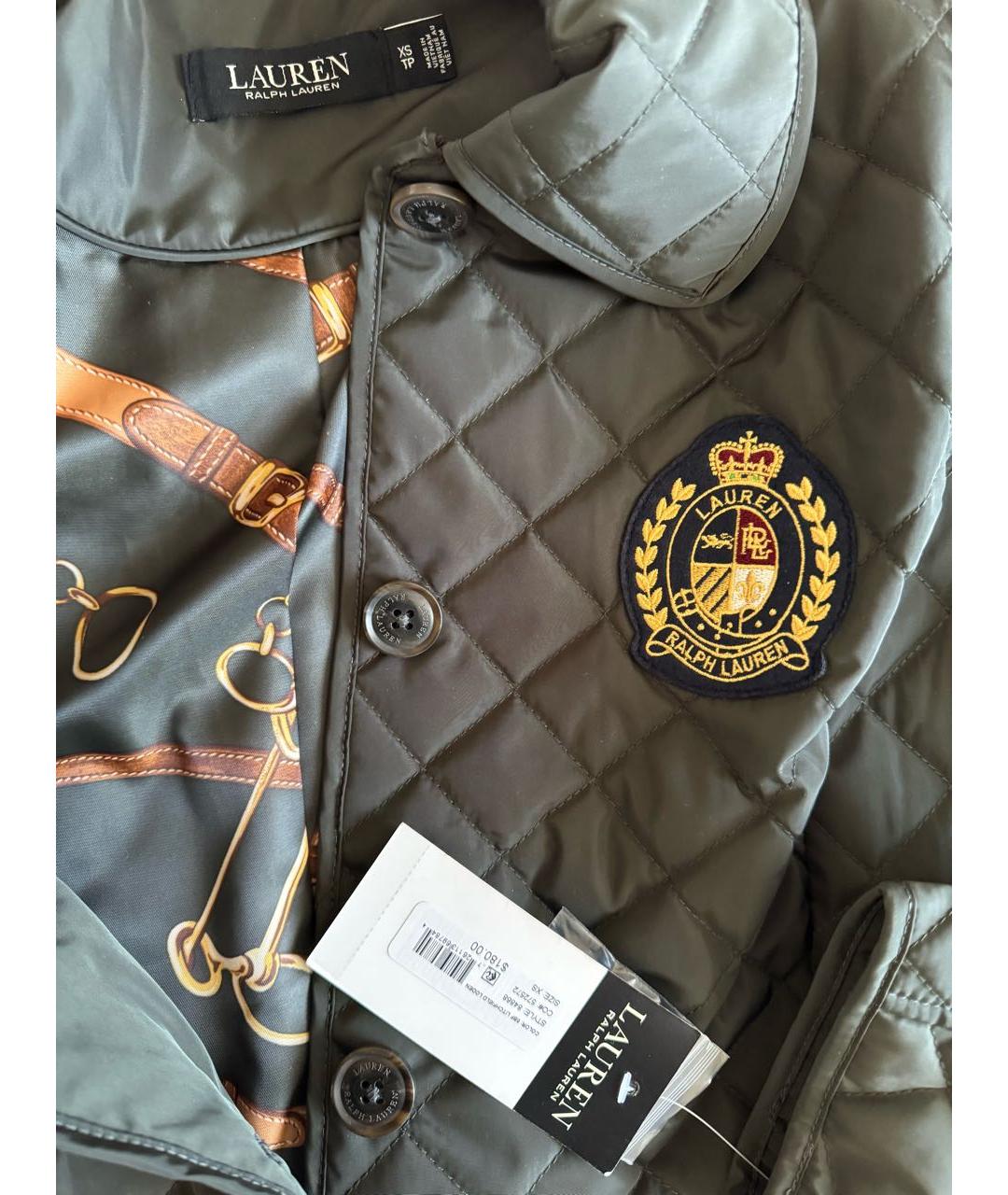 RALPH LAUREN Хаки полиэстеровая куртка, фото 7