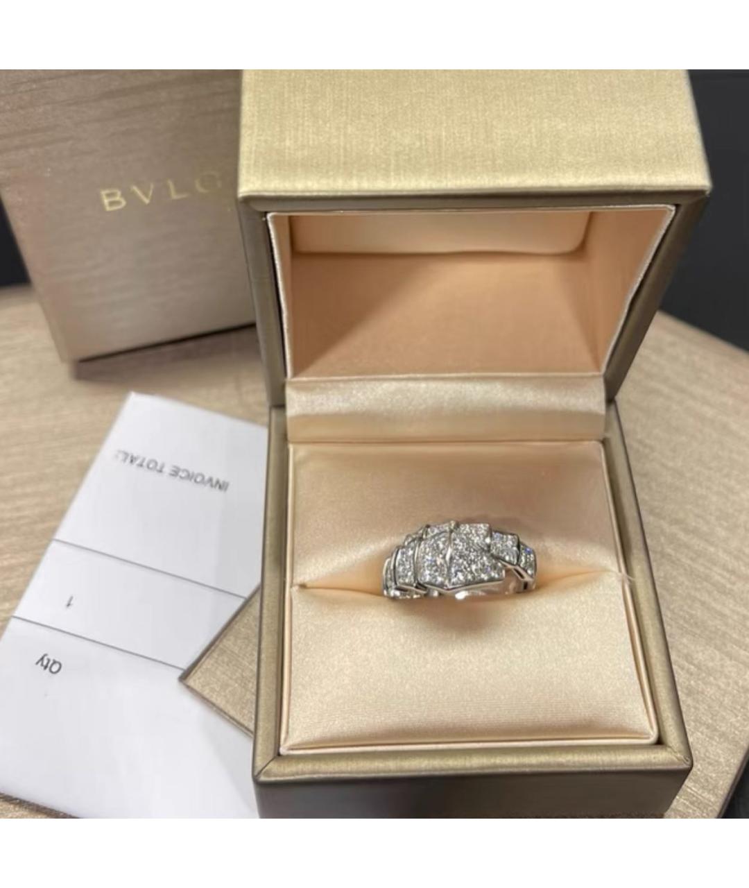 BVLGARI Серебряное кольцо из белого золота, фото 3