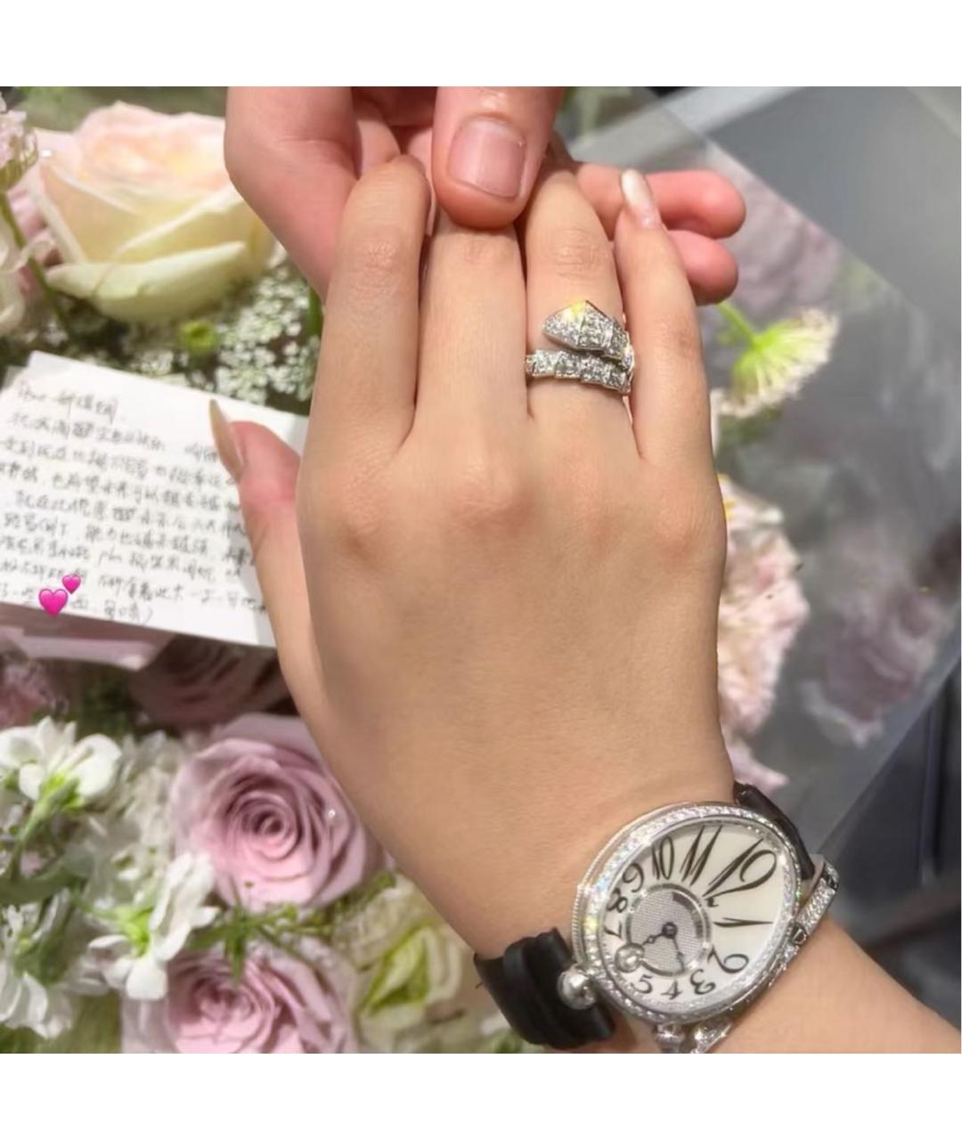 BVLGARI Серебряное кольцо из белого золота, фото 4