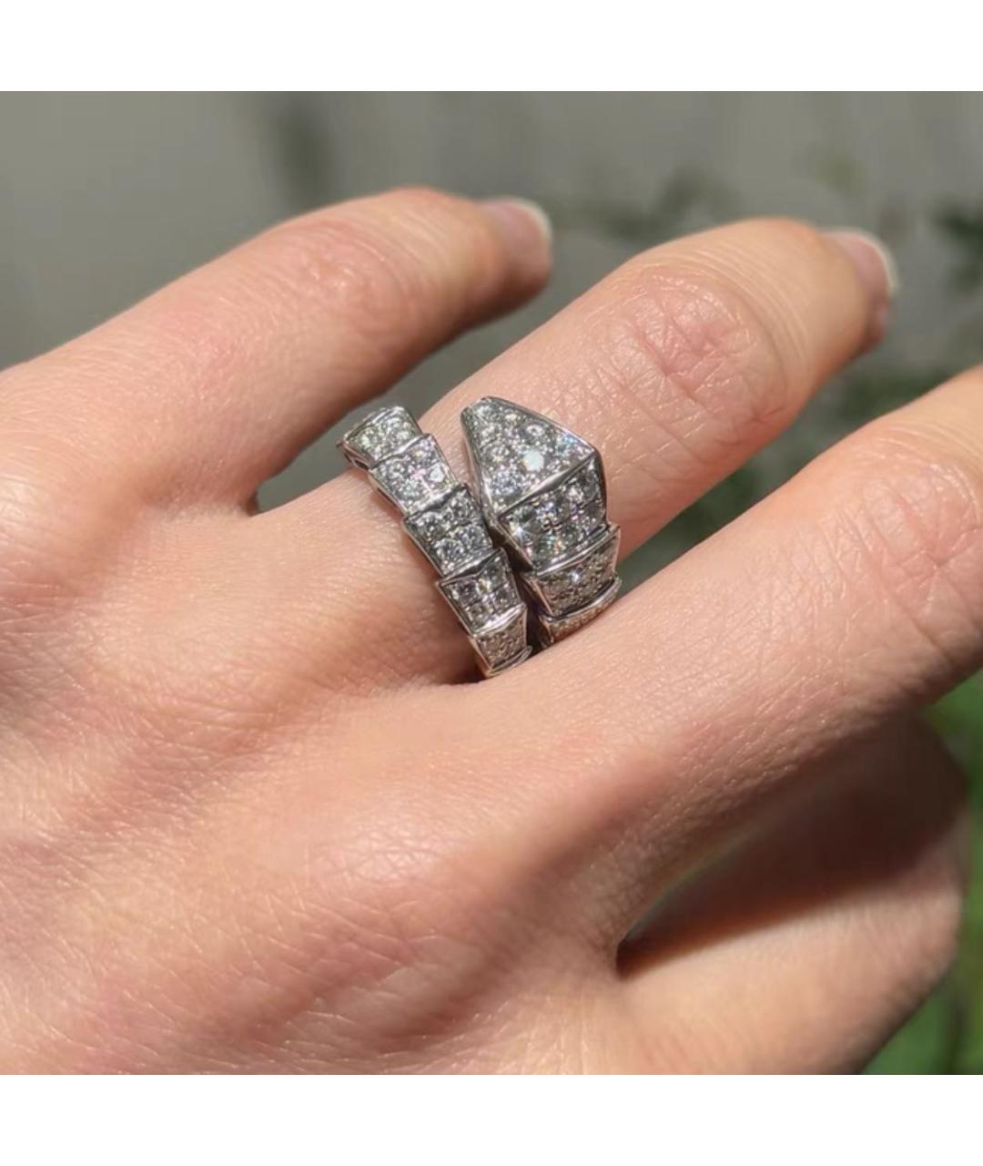 BVLGARI Серебряное кольцо из белого золота, фото 2