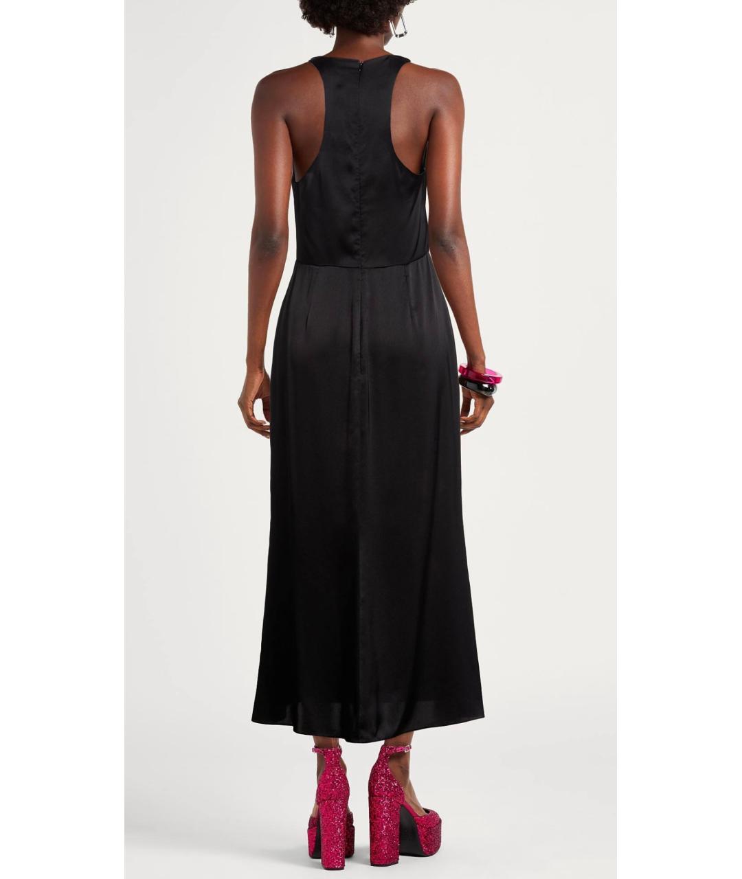 DAVID KOMA Черное шелковое коктейльное платье, фото 6