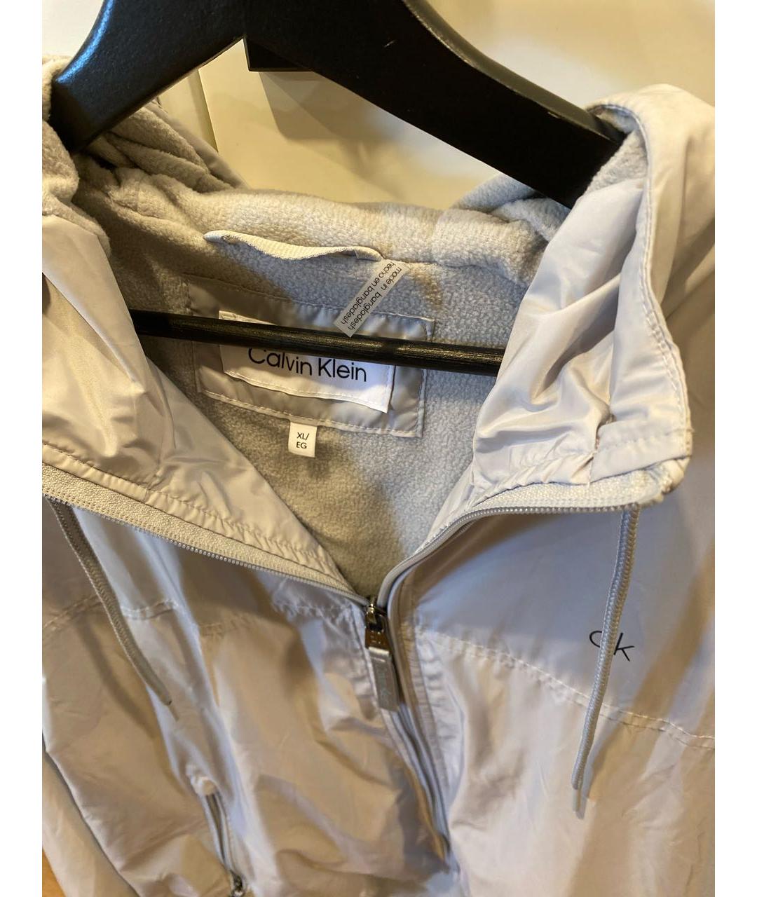 CALVIN KLEIN Серая полиэстеровая куртка, фото 4