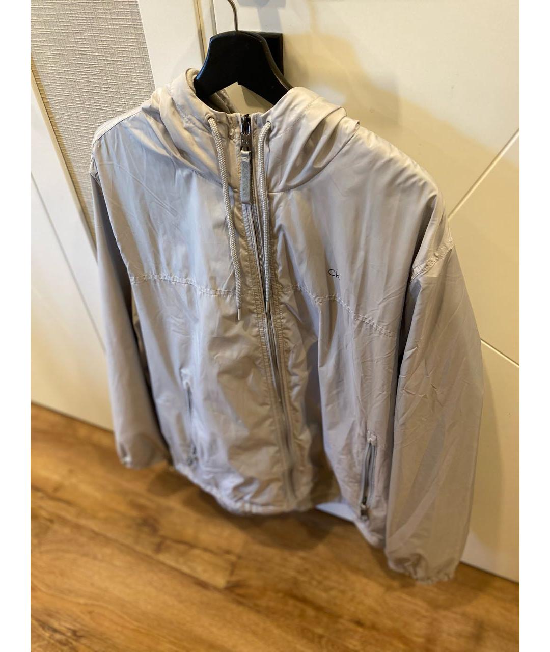CALVIN KLEIN Серая полиэстеровая куртка, фото 5