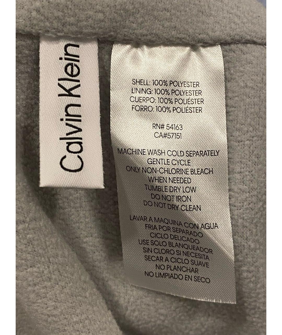 CALVIN KLEIN Серая полиэстеровая куртка, фото 7