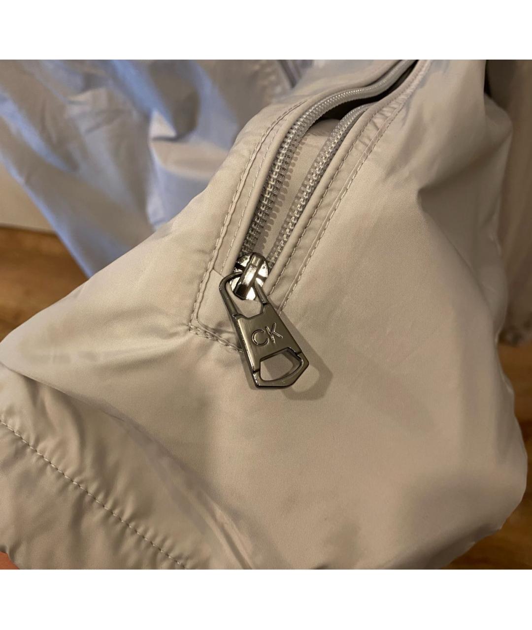 CALVIN KLEIN Серая полиэстеровая куртка, фото 6