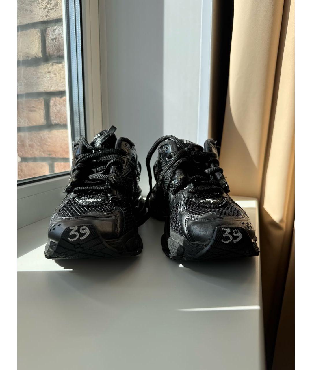BALENCIAGA Черные текстильные кроссовки, фото 7