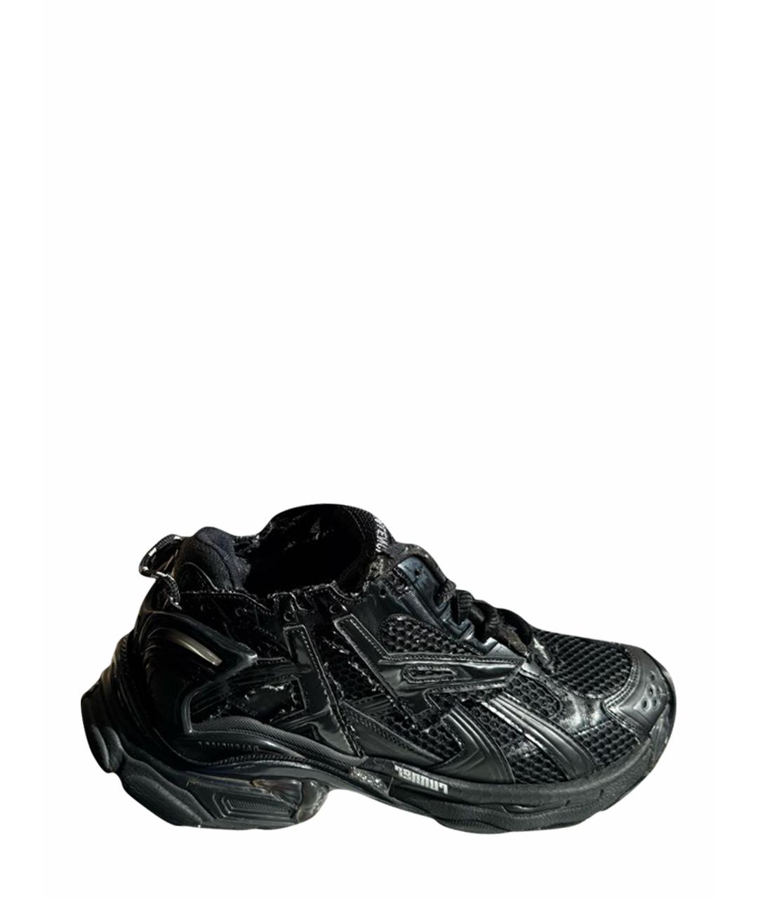 BALENCIAGA Черные текстильные кроссовки, фото 1