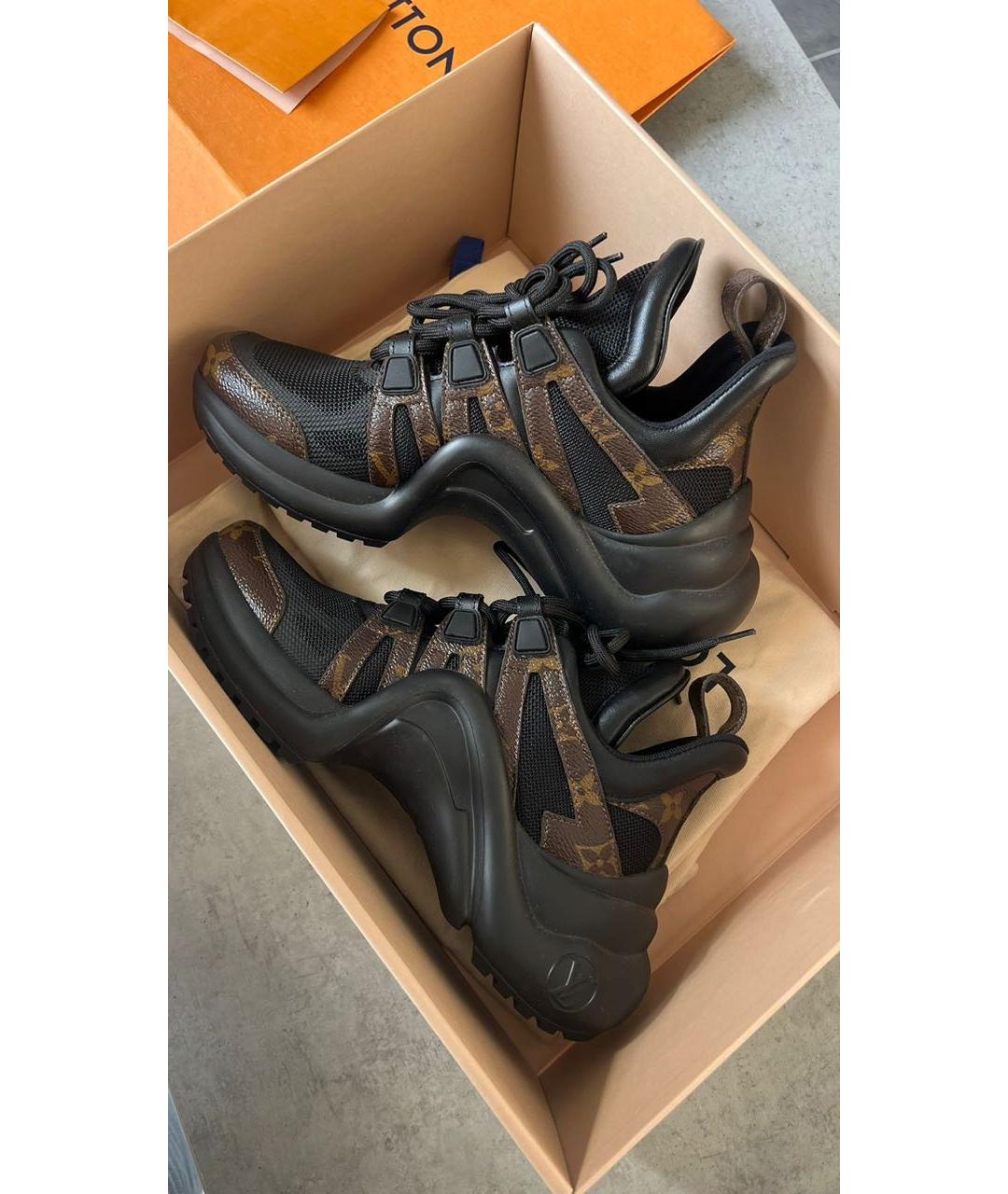 LOUIS VUITTON Коричневые кроссовки, фото 5