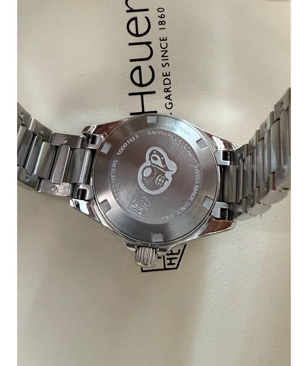 TAG HEUER Серебряные металлические часы, фото 2