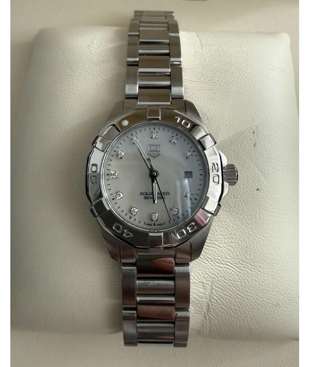 TAG HEUER Серебряные металлические часы, фото 6