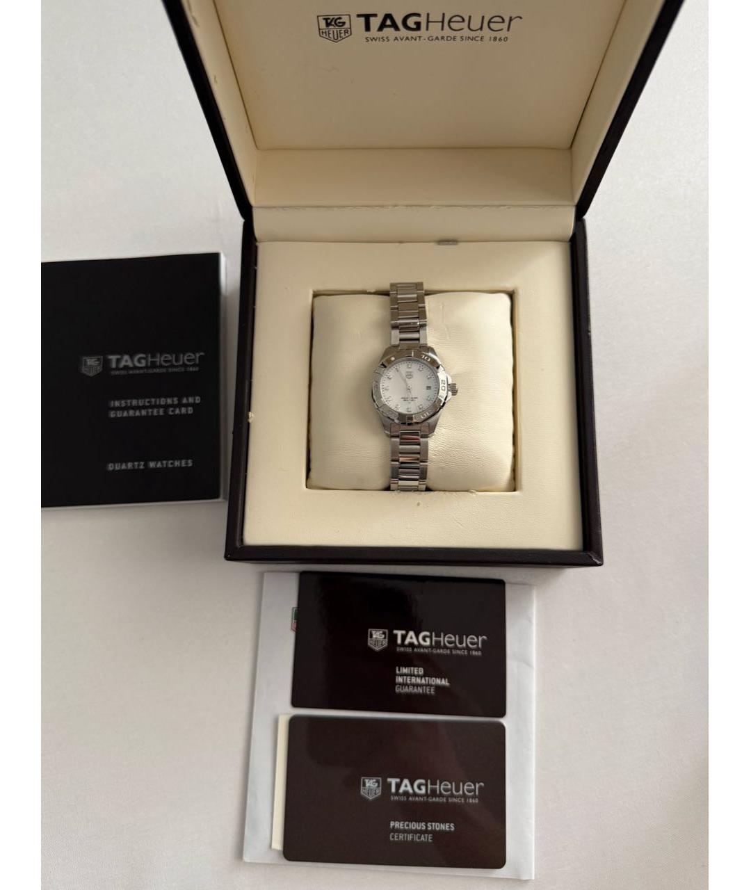 TAG HEUER Серебряные металлические часы, фото 3