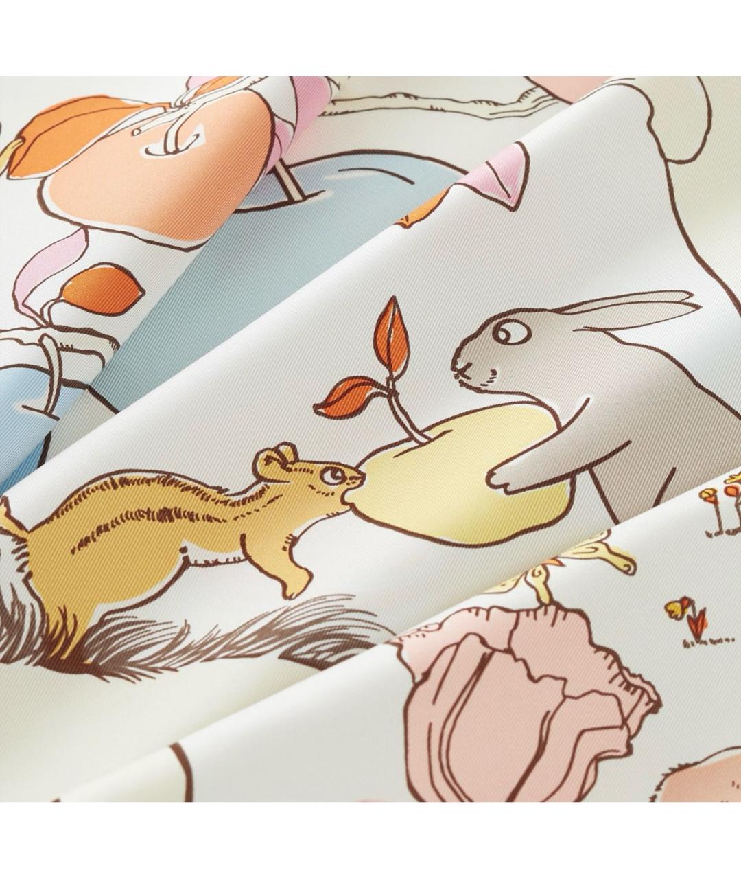 HERMES Мульти шелковый платок, фото 2