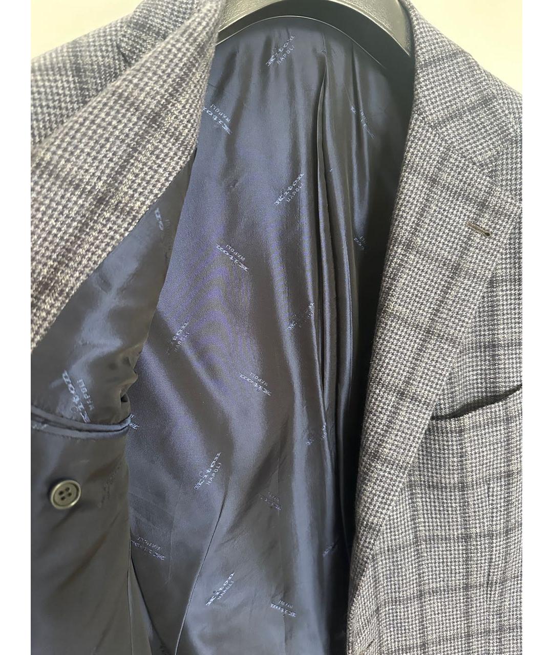 KITON Темно-синий кашемировый пиджак, фото 3