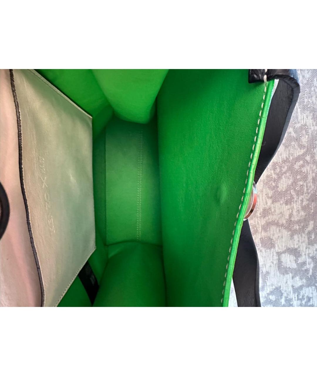 KENZO Белая кожаная сумка тоут, фото 5