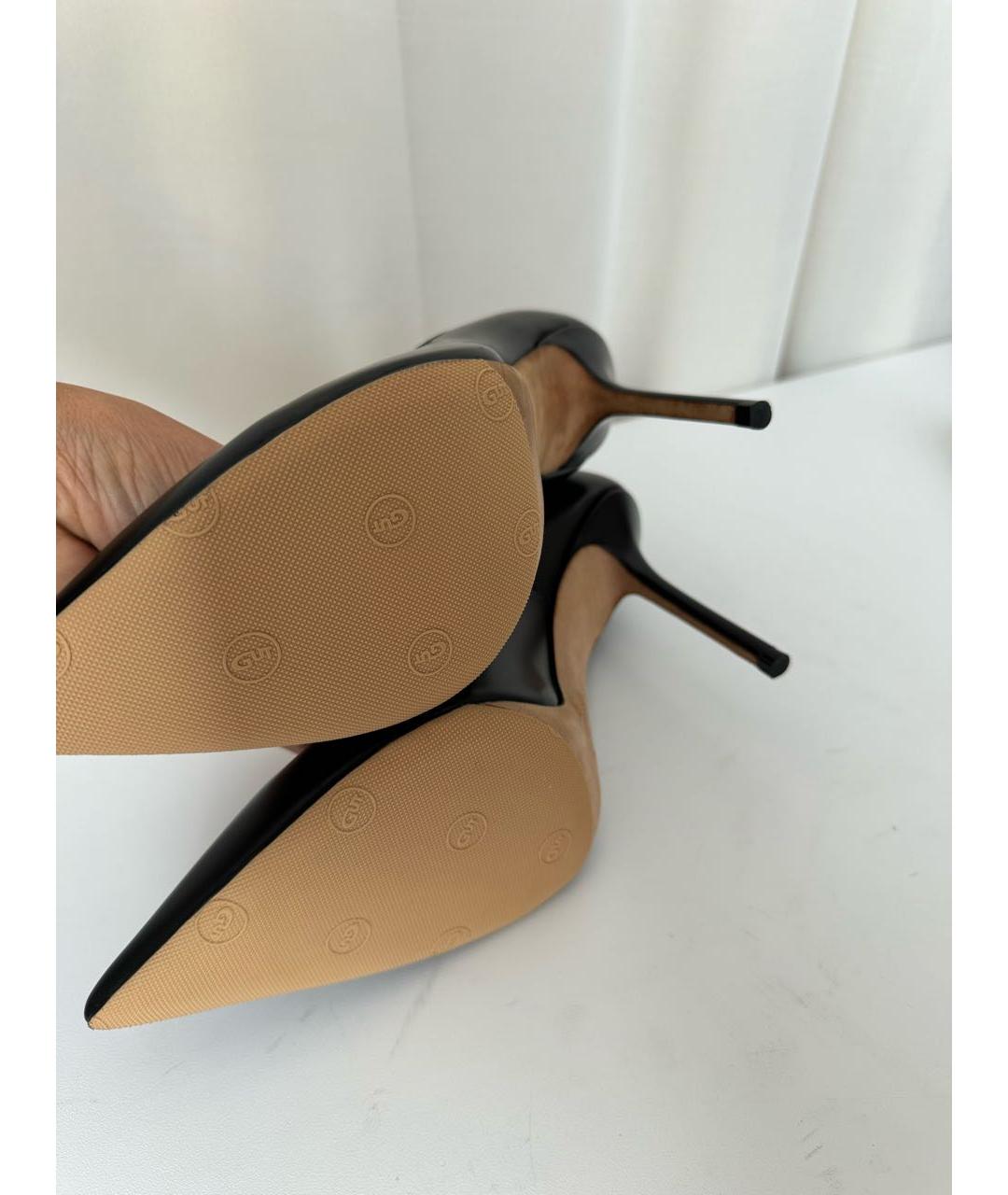 JIMMY CHOO Черные кожаные туфли, фото 5