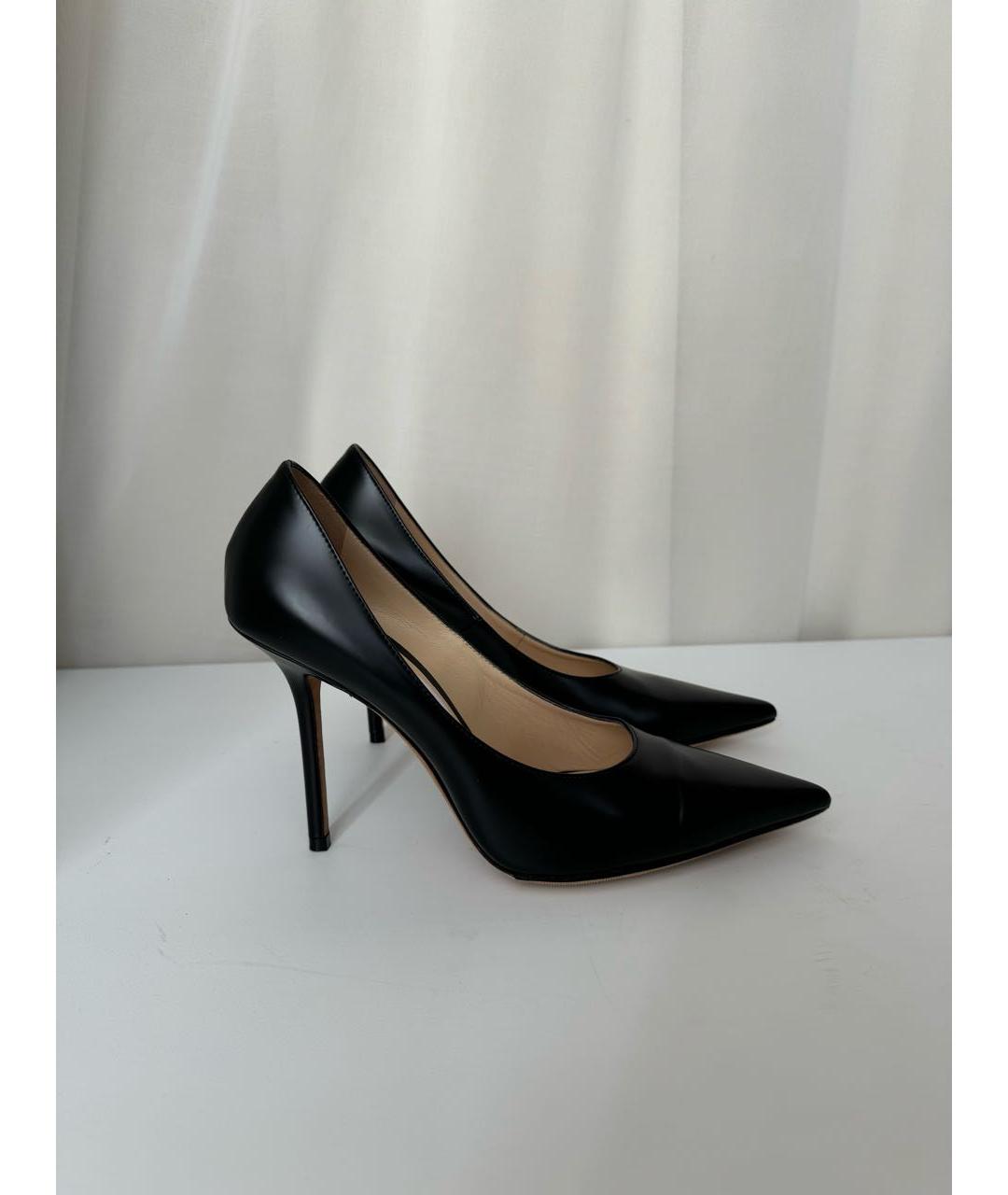 JIMMY CHOO Черные кожаные туфли, фото 8