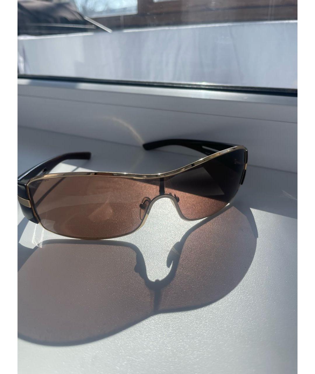 PRADA Коричневые пластиковые солнцезащитные очки, фото 4