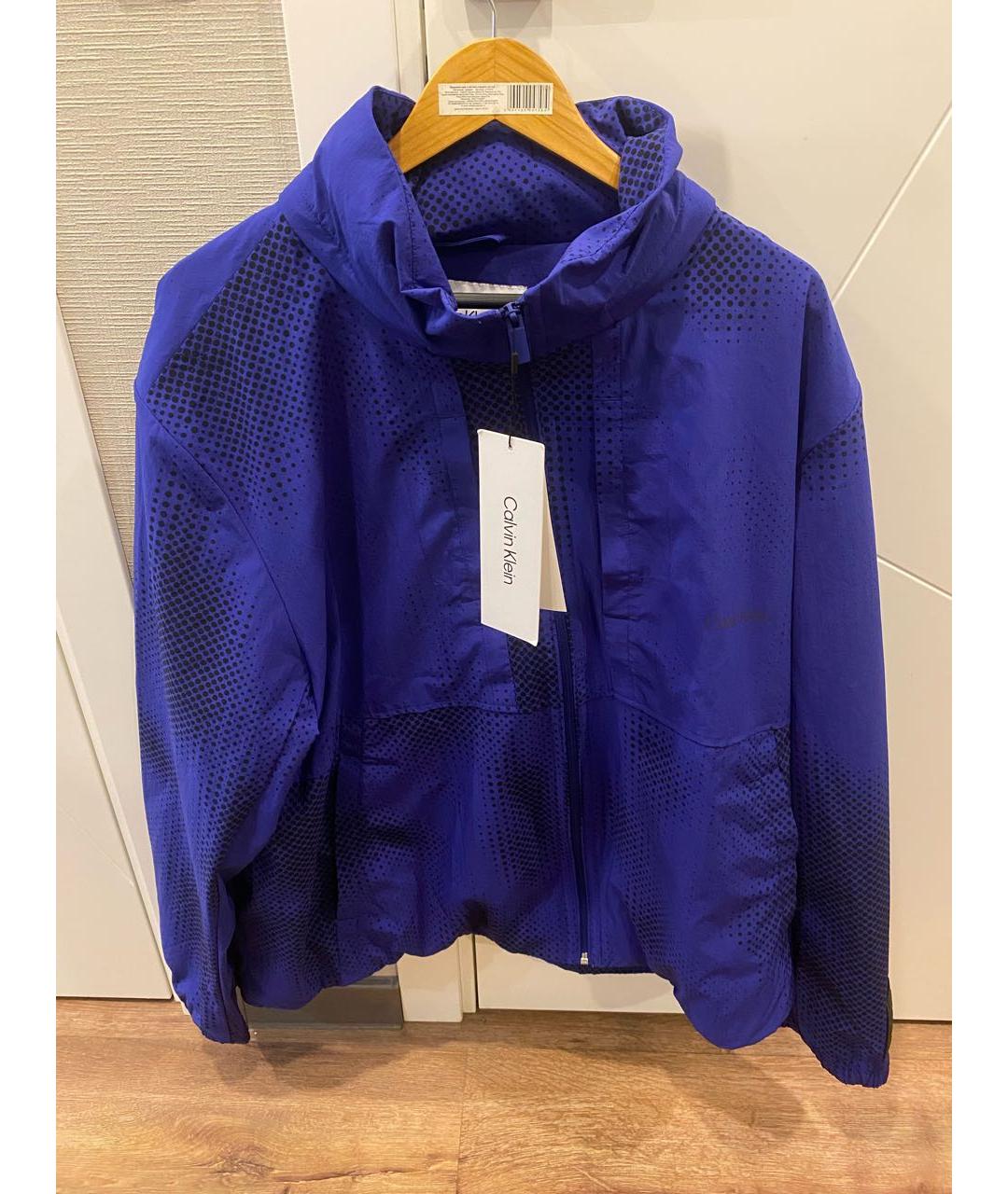 CALVIN KLEIN Синяя полиамидовая куртка, фото 9