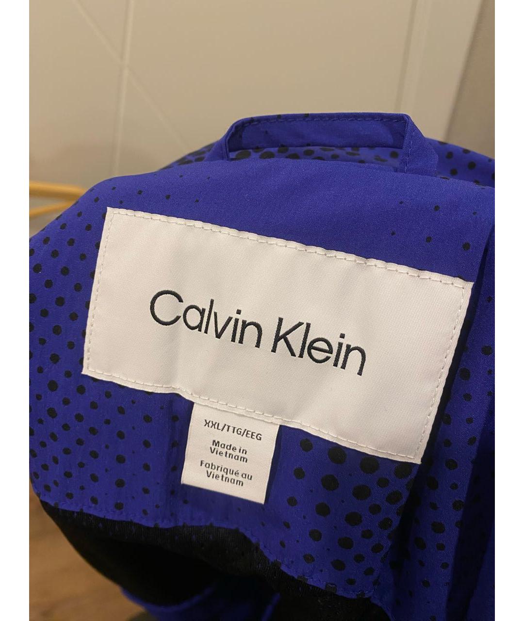 CALVIN KLEIN Синяя полиамидовая куртка, фото 7