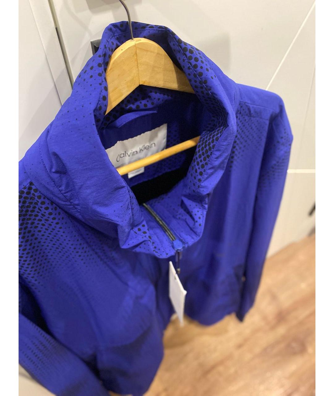 CALVIN KLEIN Синяя полиамидовая куртка, фото 3