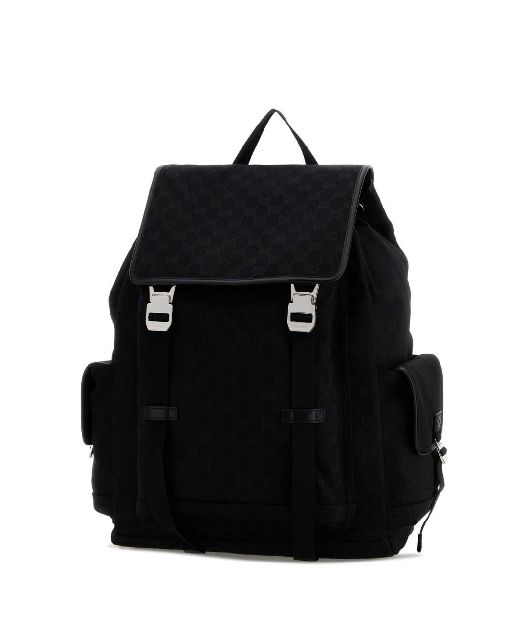 GUCCI Черный тканевый рюкзак, фото 2