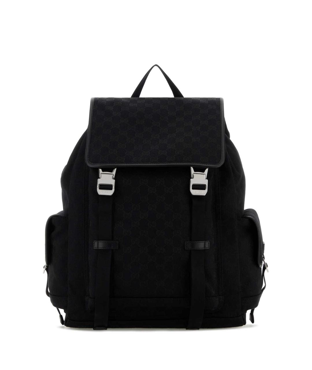 GUCCI Черный тканевый рюкзак, фото 1