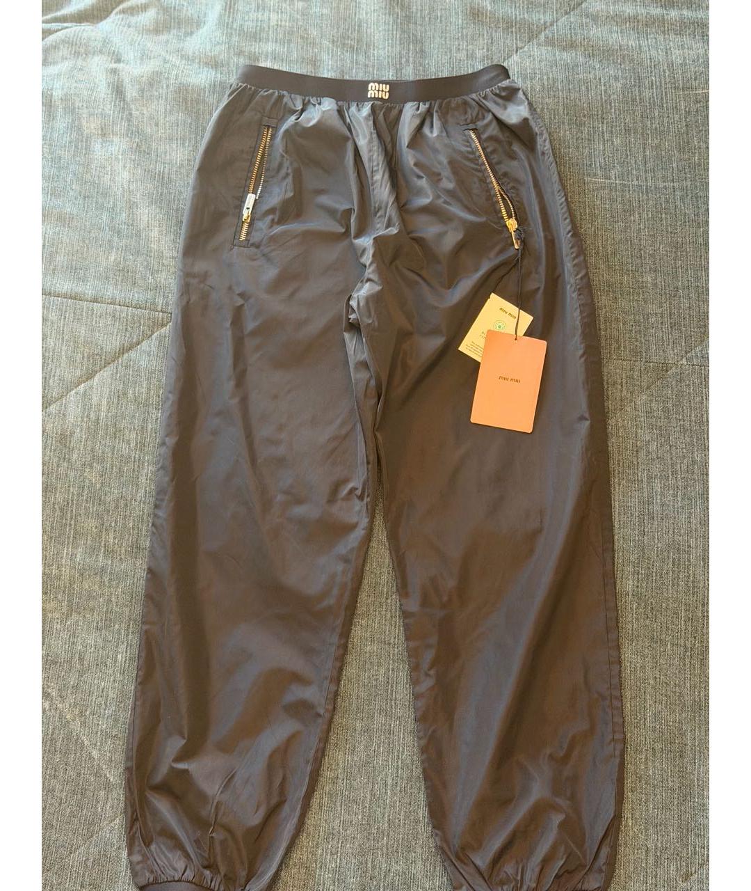 MIU MIU Черные прямые брюки, фото 6