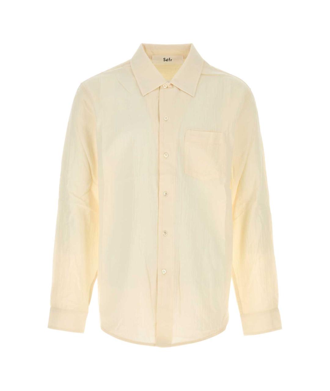 SEFR Бежевая хлопковая кэжуал рубашка, фото 1
