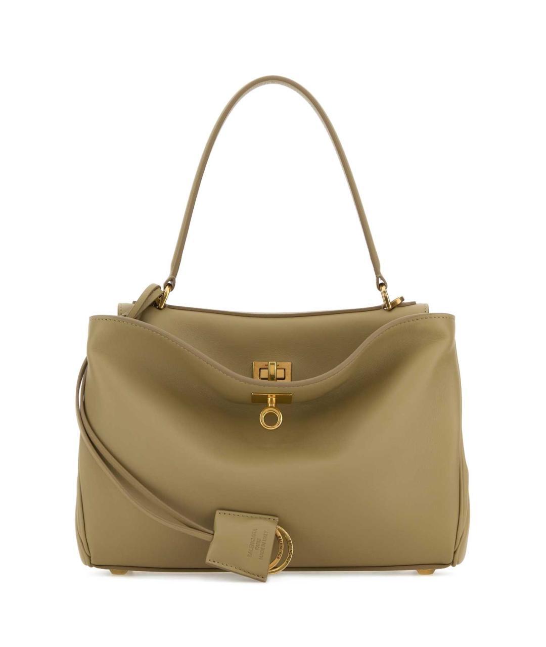 BALENCIAGA Зеленая кожаная сумка через плечо, фото 3