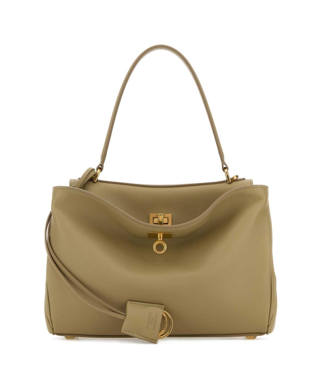 BALENCIAGA Зеленая кожаная сумка через плечо, фото 1