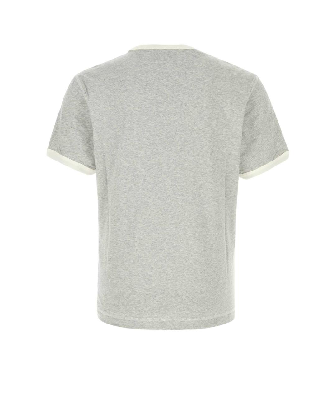 Ami Paris Серая хлопковая футболка, фото 2