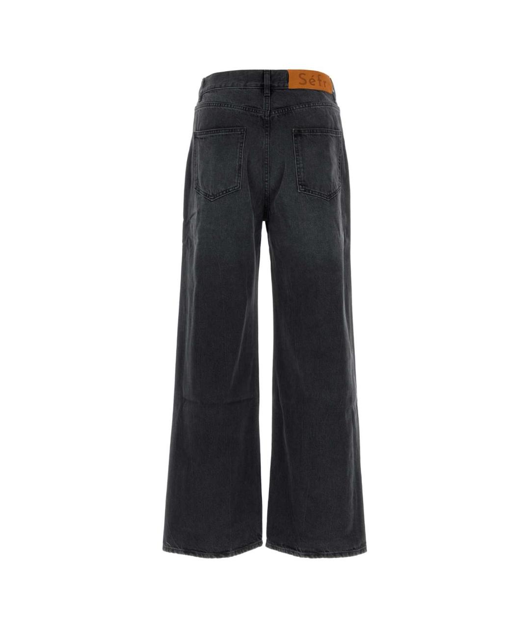 SEFR Черные хлопковые прямые джинсы, фото 2