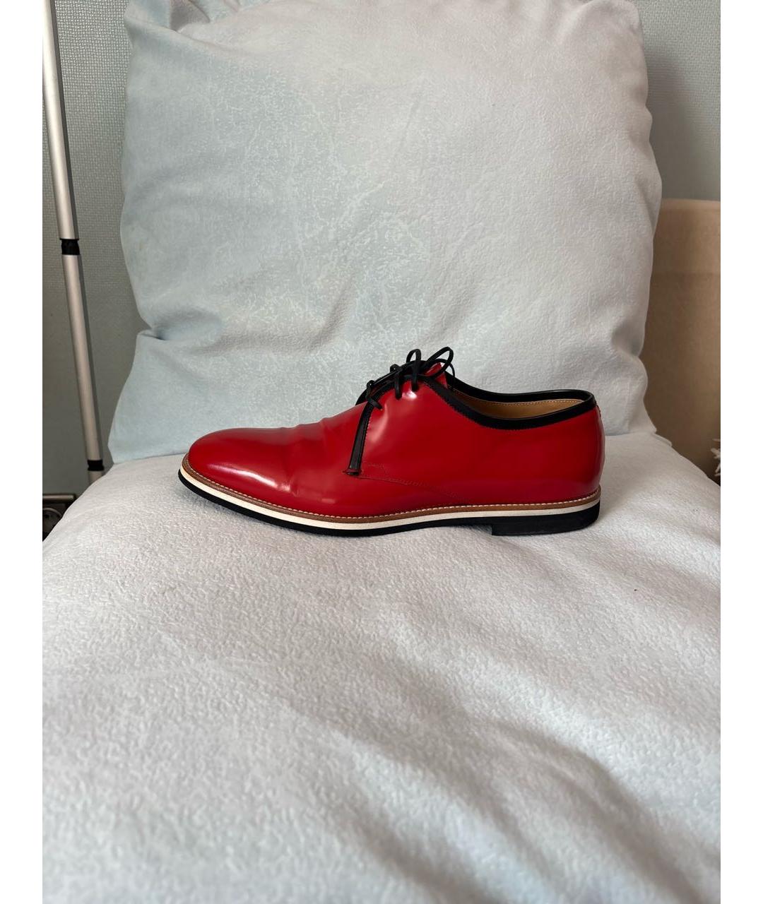 SERGIO ROSSI Красные туфли из лакированной кожи, фото 8