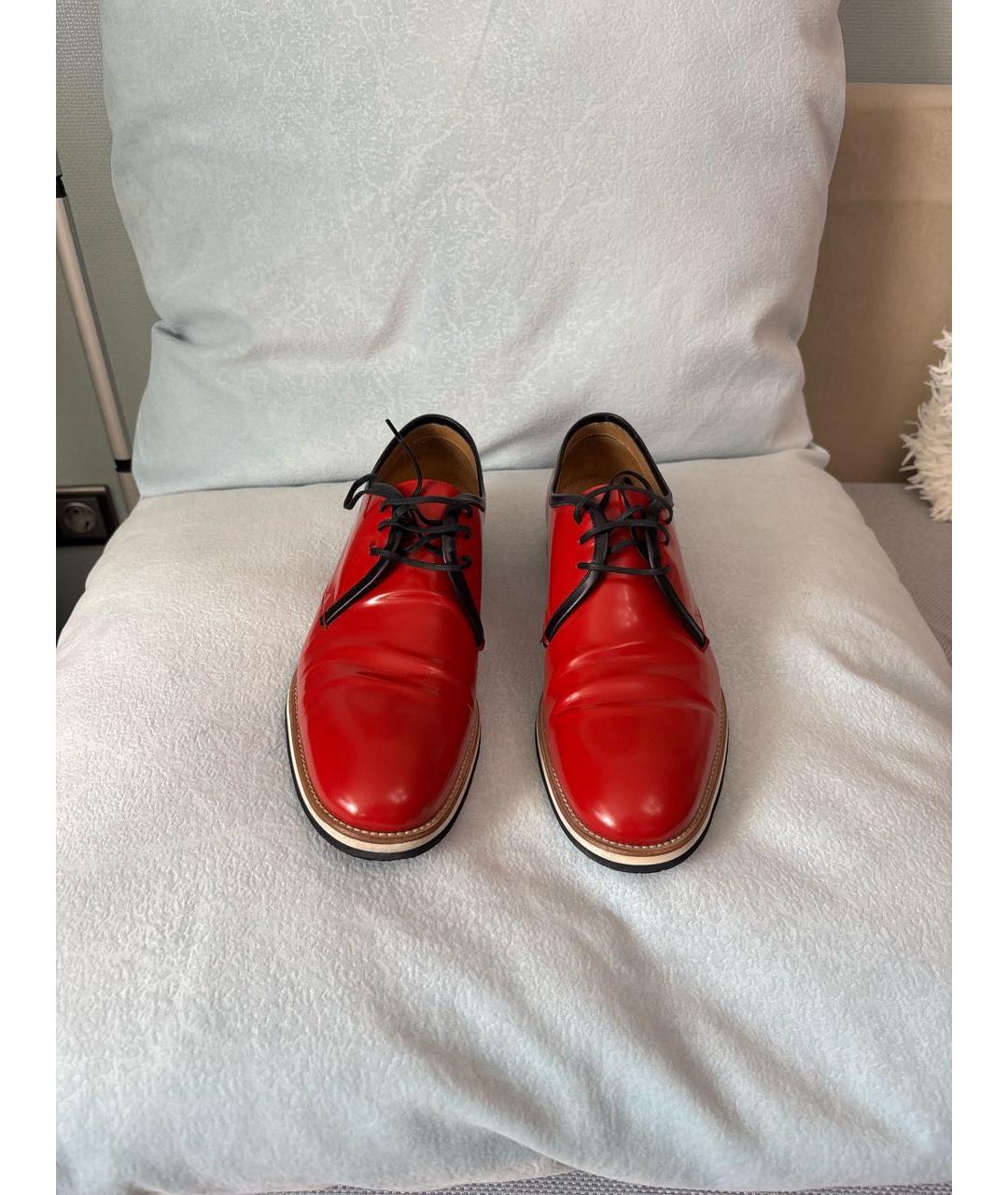 SERGIO ROSSI Красные туфли из лакированной кожи, фото 2