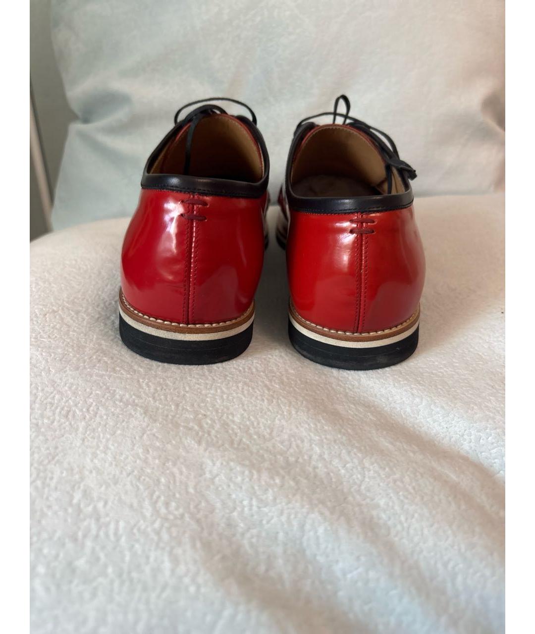 SERGIO ROSSI Красные туфли из лакированной кожи, фото 4