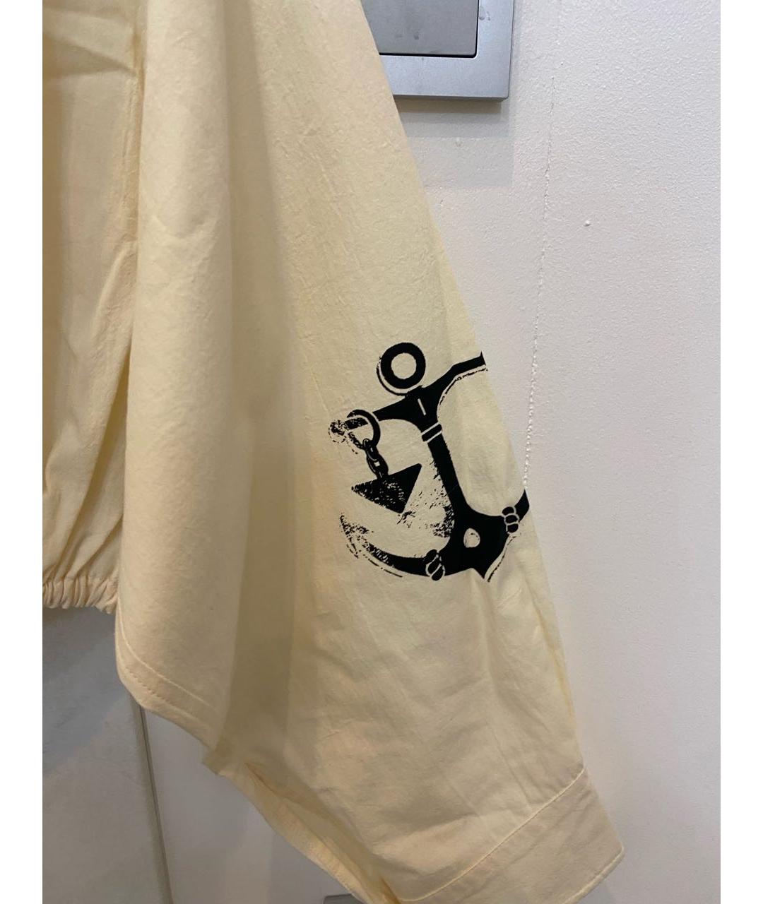 PRADA Бежевая хлопковая рубашка, фото 4