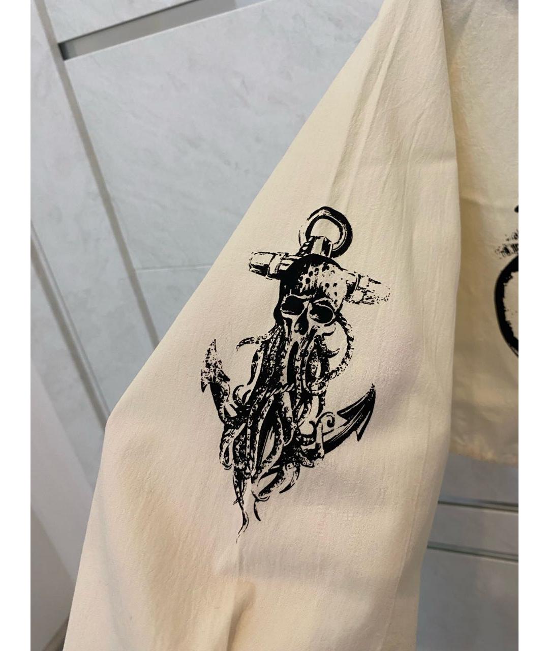 PRADA Бежевая хлопковая рубашка, фото 5