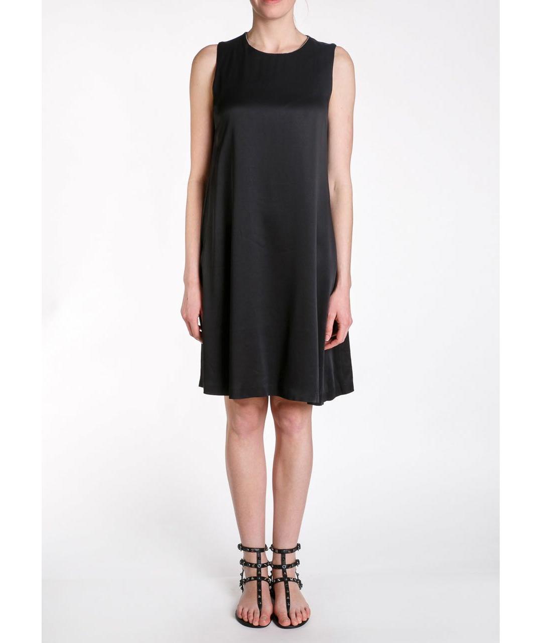 FABIANA FILIPPI Черное ацетатное повседневное платье, фото 2