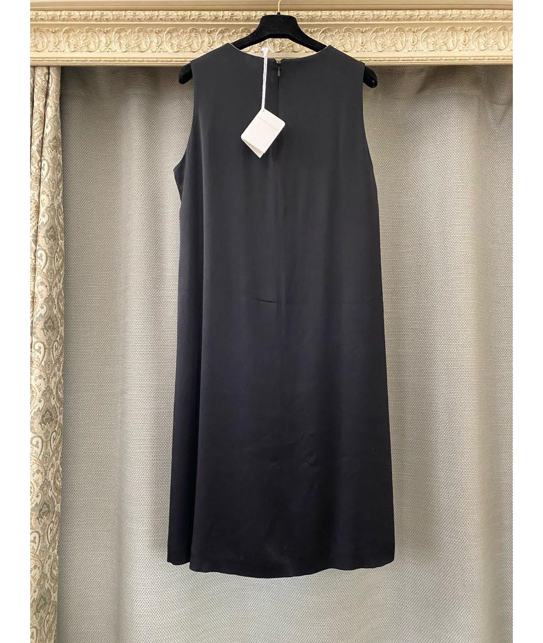 FABIANA FILIPPI Черное ацетатное повседневное платье, фото 7