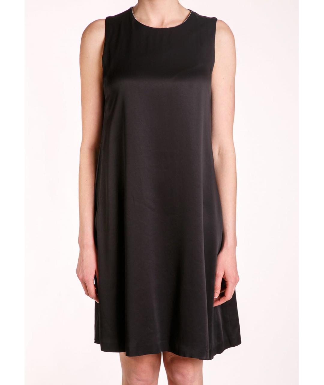 FABIANA FILIPPI Черное ацетатное повседневное платье, фото 3